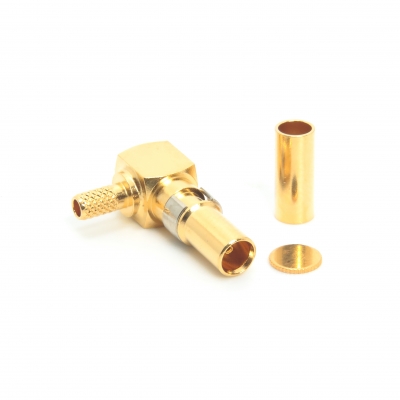 1.0/2.3 Connector Right Angle Crimp Jack for RG316