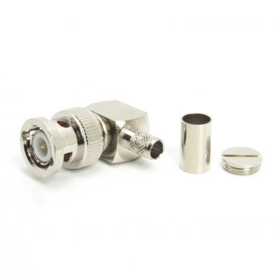 BNC Connector Right Angle Crimp Plug for LMR240