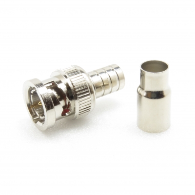 75 Ohm BNC Connector 2 Piece Crimp Plug for RG59