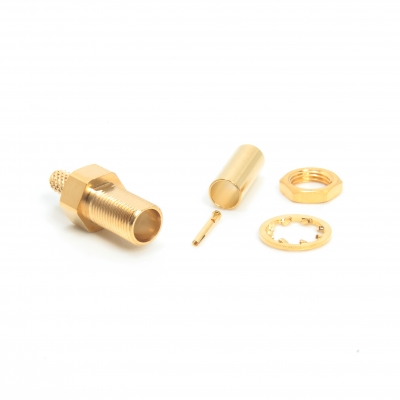 MCX Connector Bulkhead Crimp Jack for RG179