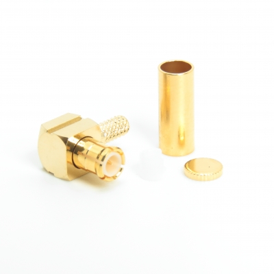 MCX Connector Right Angle Crimp Plug for RG316