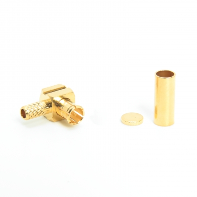 MCX Connector Right Angle Crimp Plug for RG179