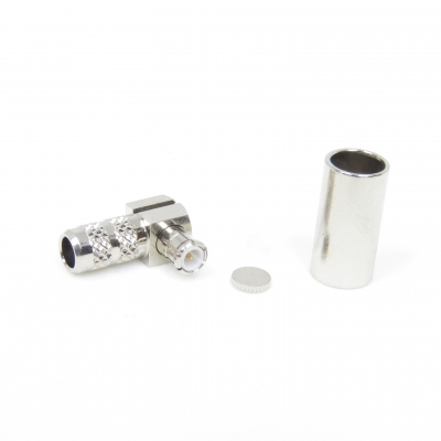 MCX Connector Right Angle Crimp Plug for RG58