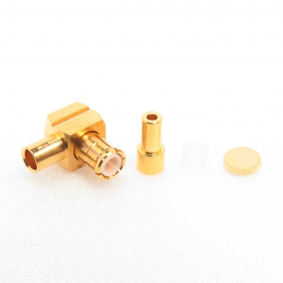 MCX Connector Right Angle Crimp Plug for 1.13mm