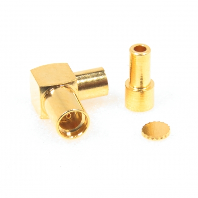 MMCX Connector Right Angle Crimp Jack for 1.13mm