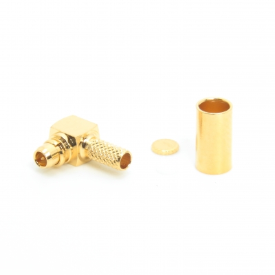 MMCX Connector Right Angle Crimp Plug for RG316