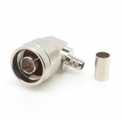N Connector Right Angle Crimp Plug for LMR240