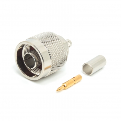 N Connector Crimp Plug for RG58 LMR195