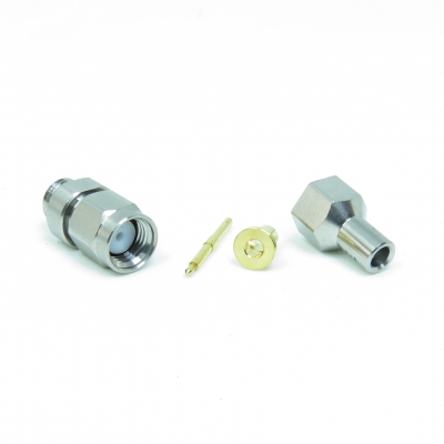 SMA Connector Solder Clamp Plug for RG405 .085