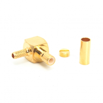 SMB Connector Right Angle Crimp Jack for RG316