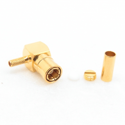 SMB Connector Right Angle Crimp Plug for RG316
