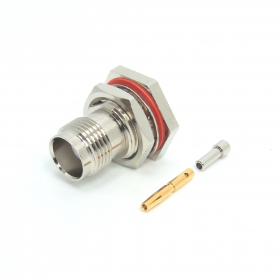 TNC Connector Bulkhead Crimp Jack for RG178
