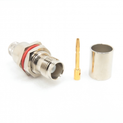 TNC Connector Bulkhead Crimp Jack for LMR400