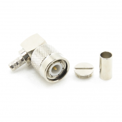 TNC Connector Right Angle Crimp Plug for RG58