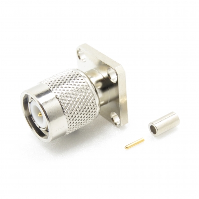 TNC Connector Panel Crimp Plug for RG178