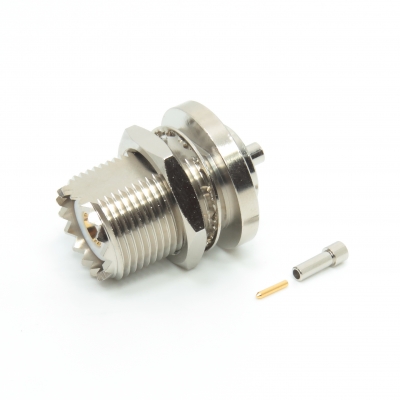 UHF Connector Bulkhead Crimp Jack for 1.32mm